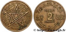 MAROC - PROTECTORAT FRANÇAIS 2 Francs AH 1364 1945 Paris