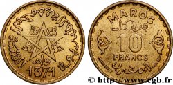 MAROC - PROTECTORAT FRANÇAIS 10 Francs AH 1371 1952 Paris