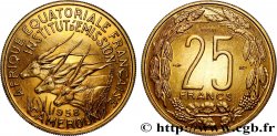 AFRIQUE ÉQUATORIALE FRANÇAISE - CAMEROUN 25 Francs ESSAI 1958 Paris