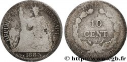 INDOCHINE FRANÇAISE 10 Centièmes 1885 Paris