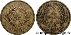 TUNISIE - PROTECTORAT FRANÇAIS Bon pour 2 Francs sans le nom du Bey AH1360 1941 Paris