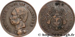 CAMBODIA 5 Centimes Norodom Ier 1860
