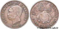 CAMBODGE 5 Centimes 1860 Bruxelles (?)