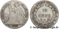 INDOCHINE FRANÇAISE 10 Centièmes 1922 Paris