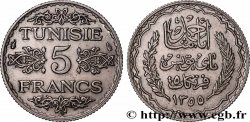 TUNESIEN - Französische Protektorate 5 Francs AH 1355 1936 Paris