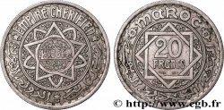 MAROKKO - FRANZÖZISISCH PROTEKTORAT 20 Francs AH 1366 1947 Paris