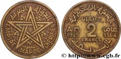 MAROCCO - PROTETTORATO FRANCESE 2 Francs AH 1364 1945 Paris
