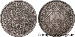MAROKKO - FRANZÖZISISCH PROTEKTORAT 10 Francs AH 1366 1947 Paris
