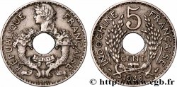 FRANZÖSISCHE-INDOCHINA 5 Centièmes 1938 Paris