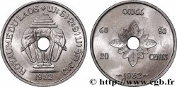 LAOS 20 Cents Royaume du Laos, éléphants 1952 Paris