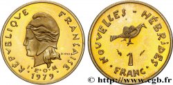 NEW HEBRIDES (VANUATU since 1980) Piefort 1 Franc IEOM 1979 Paris MS
