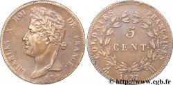 COLONIES FRANÇAISES - Charles X, pour la Martinique et la Guadeloupe 5 Centimes 1827 La Rochelle