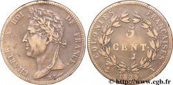 FRENCH COLONIES - Charles X, for Guyana 5 centimes 1828 Paris