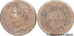 FRANZÖSISCHE KOLONIEN - Charles X, für Martinique und Guadeloupe 10 centimes 1827 La Rochelle