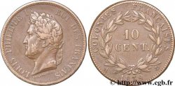 FRENCH COLONIES - Louis-Philippe for Guadeloupe 10 Centimes 1839 Paris