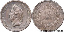 FRENCH COLONIES - Louis-Philippe, for Marquesas Islands 10 centimes 1844 Paris