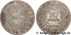 MOROCCO - FRENCH PROTECTORATE 20 Francs AH 1352 1933 Paris