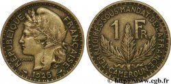 CAMEROON - FRENCH MANDATE TERRITORIES 1 Franc 1925 Paris