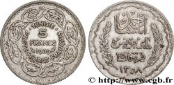 TUNISIA - Protettorato Francese 5 Francs AH 1358 1939 Paris