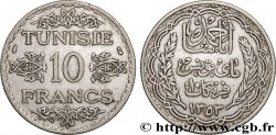 TUNISIA - Protettorato Francese 10 Francs au nom du Bey Ahmed datée 1353 1934 Paris