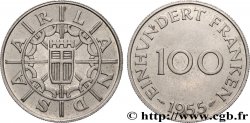 SAAR TERRITORIES 100 Franken 1955 Paris