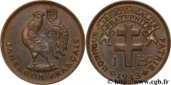 CAMEROUN - TERRITOIRES SOUS MANDAT FRANÇAIS 1 franc 1943 Prétoria