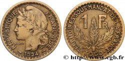 TOGO - FRENCH MANDATE TERRITORIES 1 Franc 1924 Paris