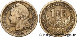 TOGO - FRENCH MANDATE TERRITORIES 1 Franc 1924 Paris