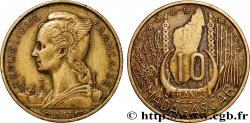 MADAGASCAR - UNION FRANCESE 10 Francs 1953 Paris