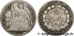 INDOCINA FRANCESE 10 Centièmes 1922 Paris