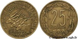 AFRICA EQUATORIALE FRANCESE - CAMERUN 25 Francs antilopes 1958 Paris