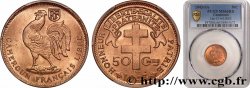 CAMEROON - TERRITORIES UNDER FRENCH MANDATE 50 Centimes ‘Cameroun Français Libre’ 1943 Prétoria