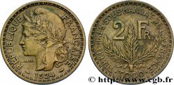 TOGO - FRENCH MANDATE TERRITORIES 2 Francs 1924 Paris