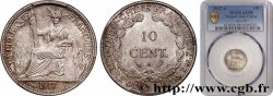 FRENCH INDOCHINA 10 Centièmes 1917 Paris