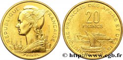 DJIBUTI - Territorio francese degli Afar e degli Issa Essai de 20 Francs Marianne / port 1968 Paris
