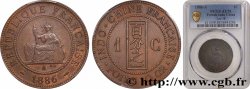 FRENCH INDOCHINA 1 Centième 1886 Paris