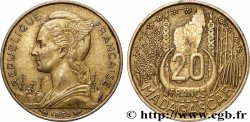 MADAGASCAR French Union 20 Francs 1953 Paris
