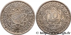 MOROCCO - MOHAMMED V Essai-Piefort de 10 Francs AH1366 (1947) Paris MS
