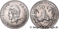 FRENCH POLYNESIA 50 Francs I.E.O.M. 1967 Paris