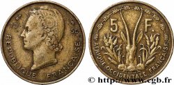 FRENCH WEST AFRICA 5 Francs 1956 Paris