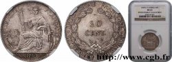 FRENCH INDOCHINA 20 Centièmes 1899 Paris MS63 NGC
