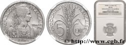 FRENCH INDOCHINA 5 Centièmes 1946 Beaumont-le-Roger MS64 NGC