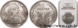 FRENCH INDOCHINA 1 Piastre Union Française - Fédération Indochinoise 1947 Paris MS63 NGC