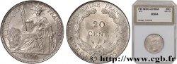 FRENCH INDOCHINA 20 Centièmes 1916 Paris MS64 autre