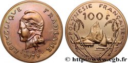 FRENCH POLYNESIA Piéfort de 100 Francs type IEOM 1979 Paris