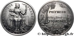 FRENCH POLYNESIA Piéfort de 2 Francs I.E.O.M. 1979 Paris