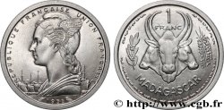 MADAGASCAR French Union 1 Franc 1958 Paris
