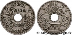 TUNISIA - FRENCH PROTECTORATE 25 Centimes AH 1337 1919 Paris