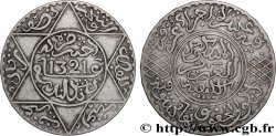 MOROCCO 5 Dirhams (1/2 Rial) Abdul Aziz I an 1321 1903 Londres