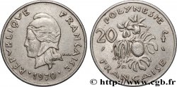 FRENCH POLYNESIA 20 Francs Marianne 1970 Paris